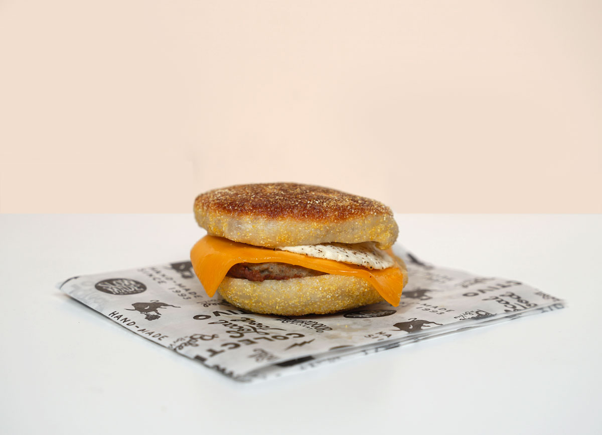 Sausage, Egg and Cheese English Muffin
