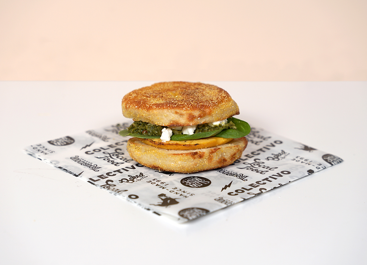 Egg and Goat Cheese English Muffin
