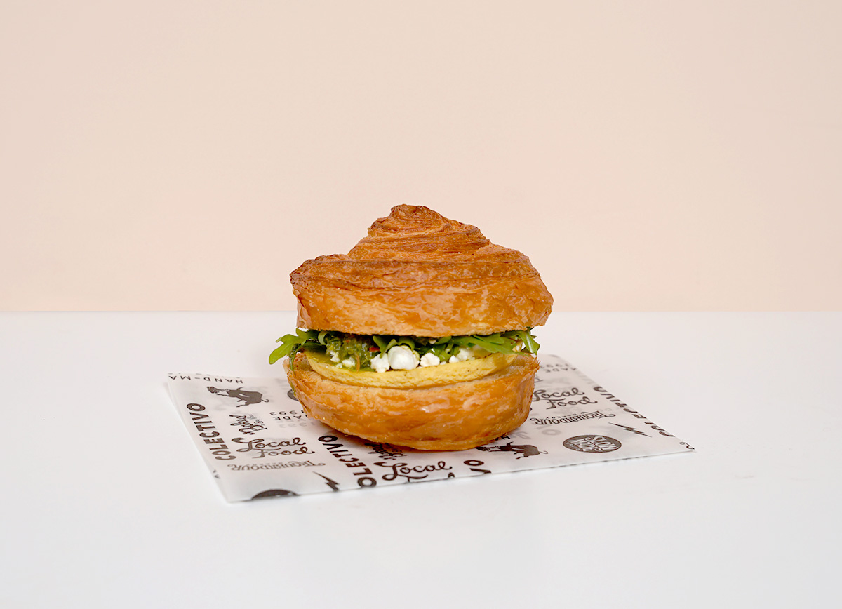 Egg and Goat Cheese Croissant